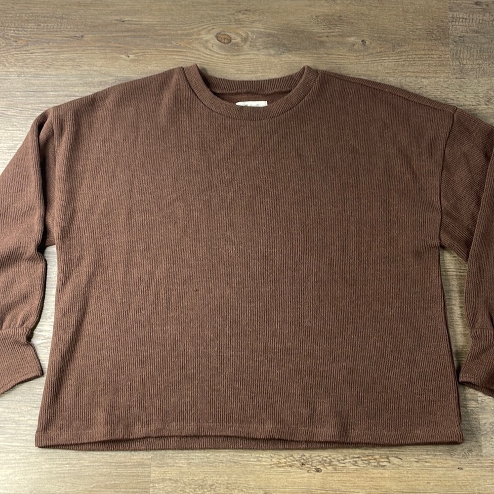 Madewell Women’s Brown Crewneck Sweater, size XL